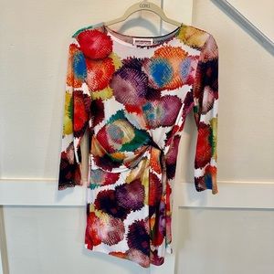 Mishca Jersey Multi-Color Tunic Top size M